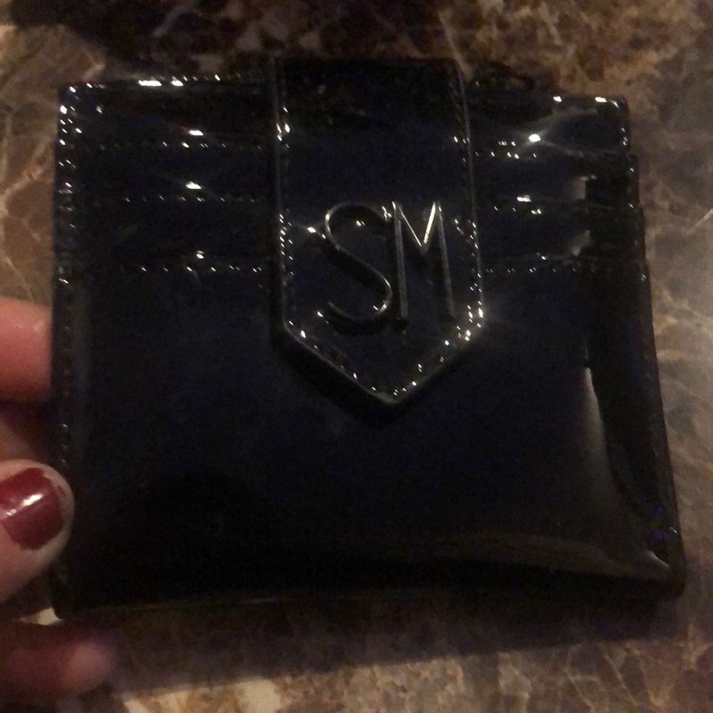 Steve Madden Brand new shiny black wallet